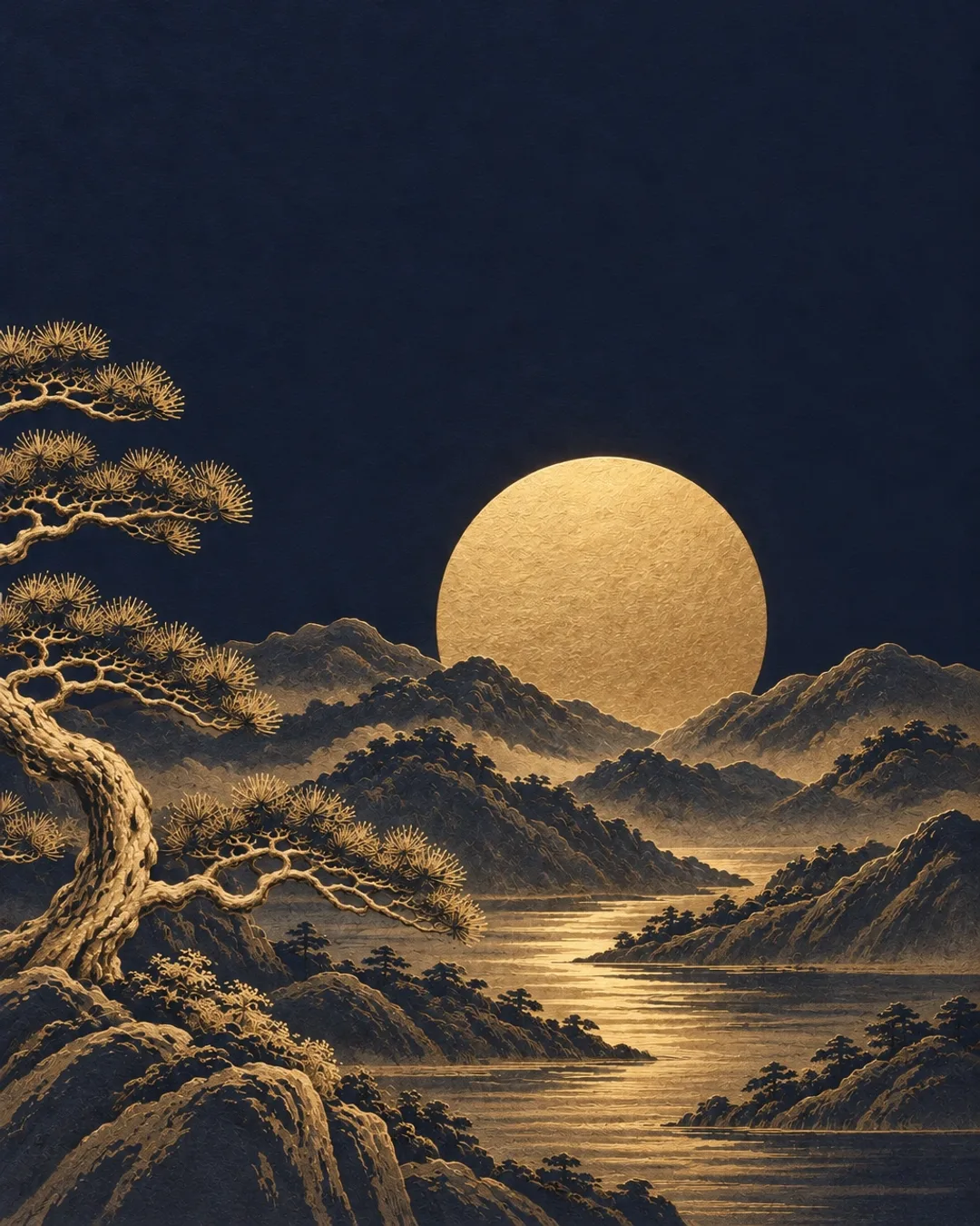 금빛 산수